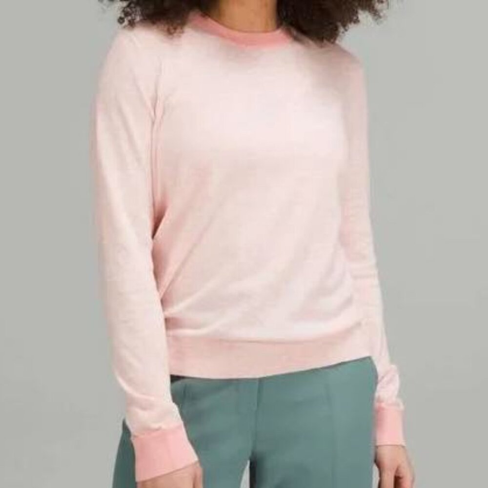 Lululemon 🍋 Silk Blended Crew Neck Sweater
